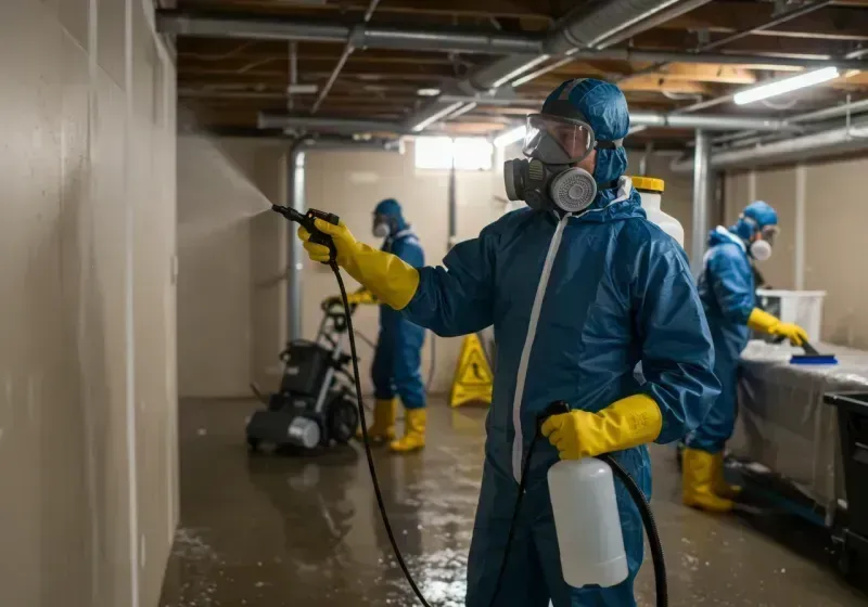 Basement Sanitization and Antimicrobial Treatment process in Boling, TX